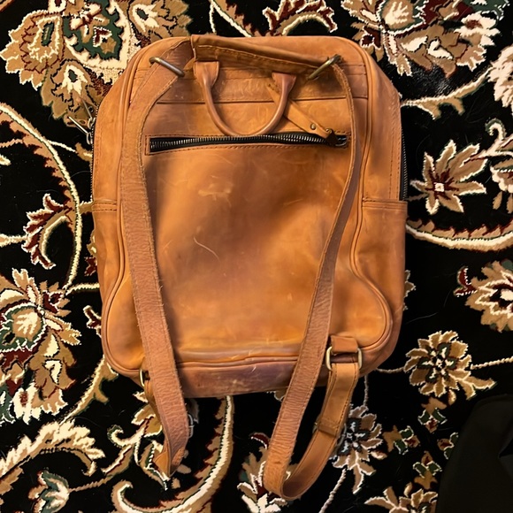 Genuine Cow Leather Backpack (Made in Vietnam). - Picture 2 of 5
